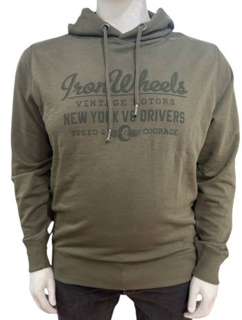 REDFIELD felpa garzata taglie forti uomo 1042