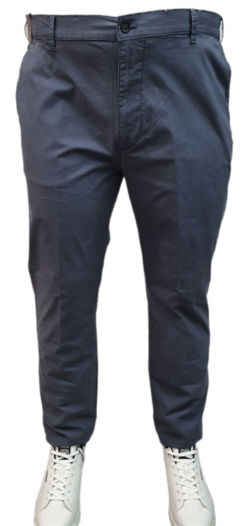 Pantalone conformato vita alta taglie forti uomo baggio