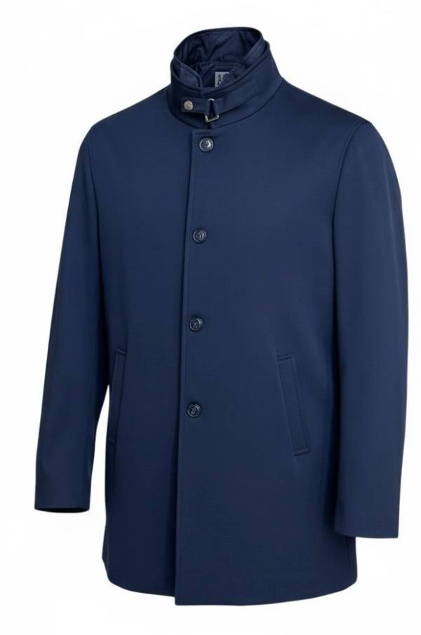 KU trench tessuto tecnico taglie forti uomo KU2003