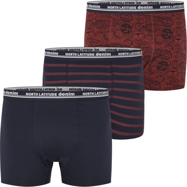 NORTH LATITUDE tris boxer taglie forti uomo 53341