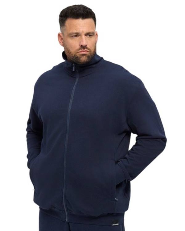 NORTH LATITUDE felpa garzata taglie forti uomo 99334