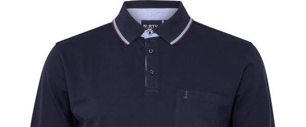 NORTH LATITUDE polo manica lunga taglie forti uomo 53119