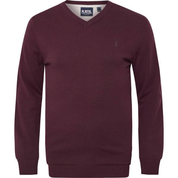 NORTH LATITUDE maglia cotone scollata taglie forti uomo 53133