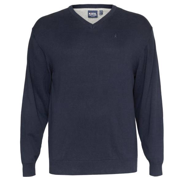 NORTH LATITUDE maglia cotone scollata taglie forti uomo 53133