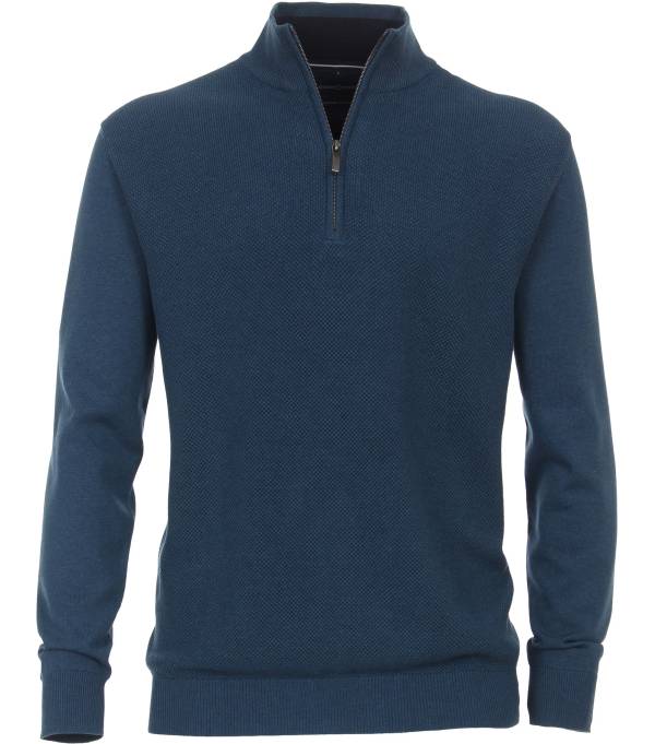 CASAMODA maglia cotone zip taglie forti uomo 423980