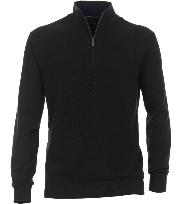 CASAMODA maglia cotone zip taglie forti uomo 423980