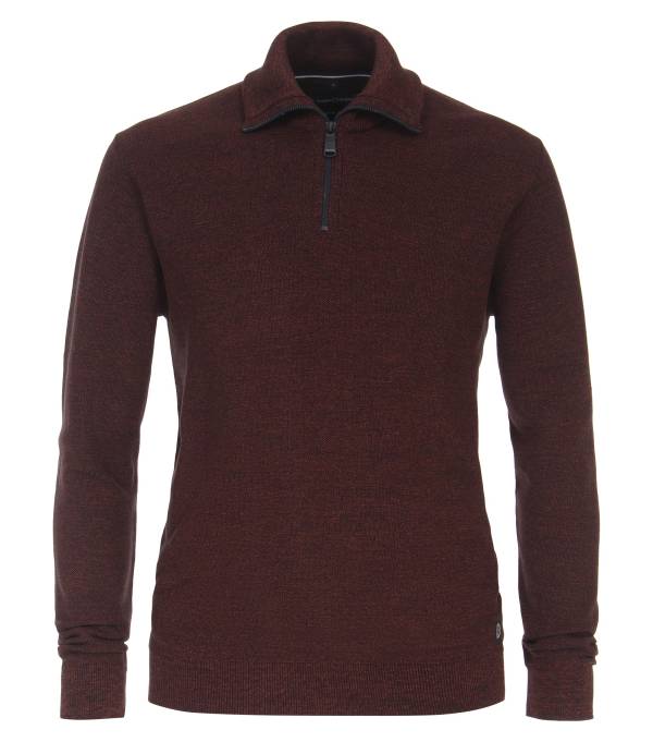CASAMODA maglia cotone zip taglie forti uomo 413705