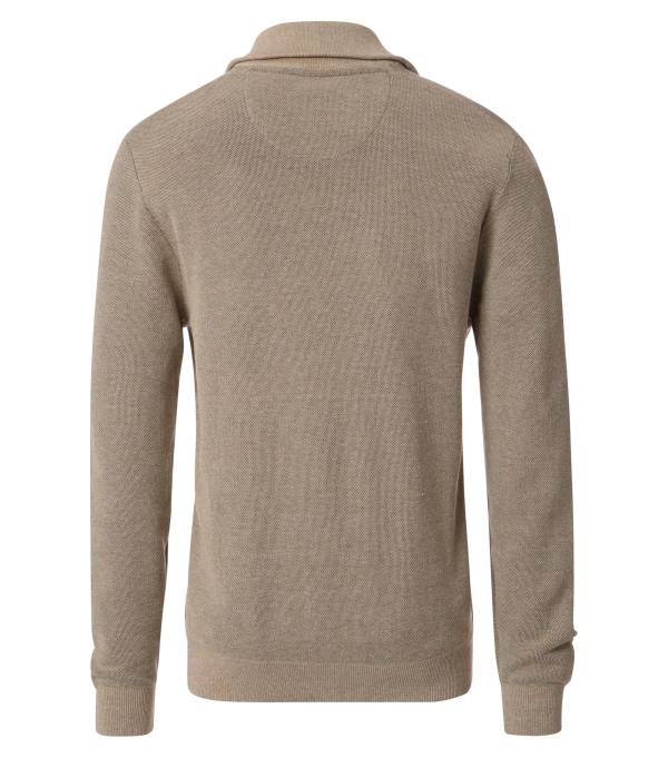 CASAMODA maglia cotone zip taglie forti uomo 413705