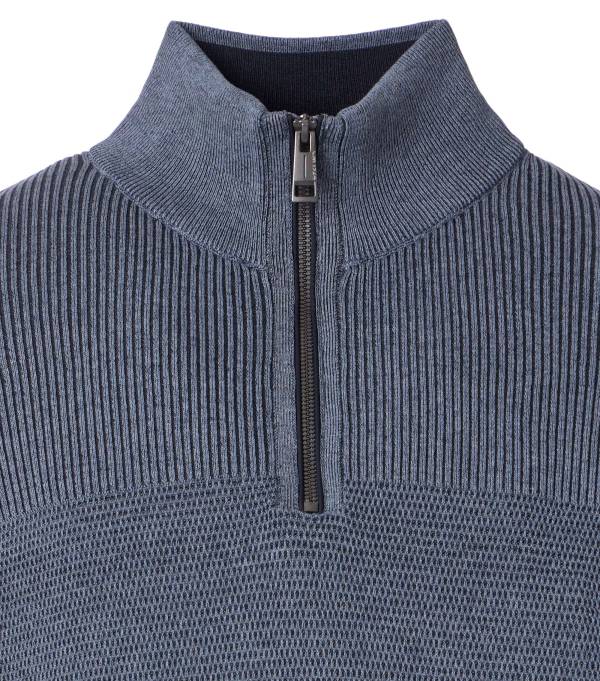 CASAMODA maglia cotone zip taglie forti uomo 454382