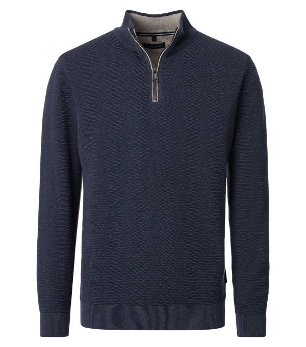 CASAMODA maglia cotone zip taglie forti uomo 454479