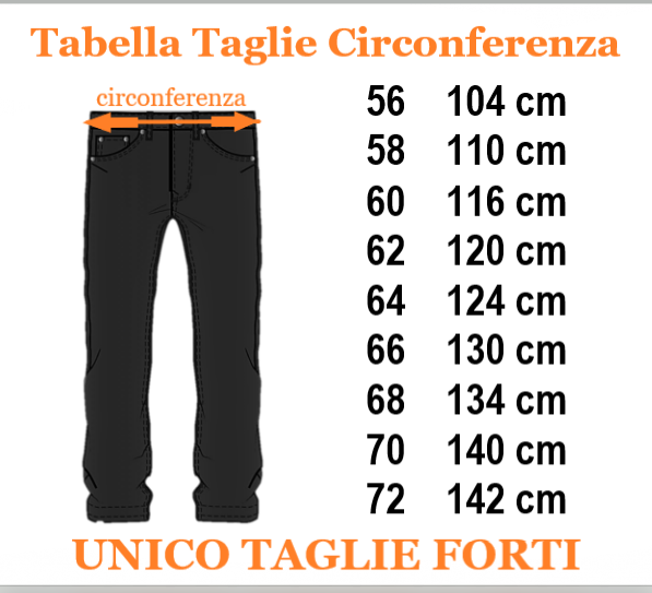 CLUB OF COMFORT pantalone taglie forti uomo 8214