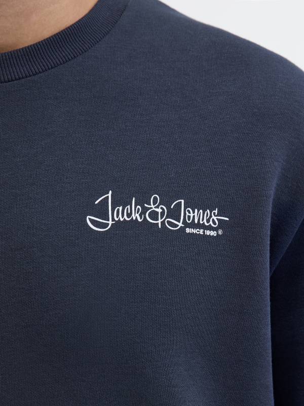JACK&JONES felpa cotone felpato taglie forti uomo 12285534