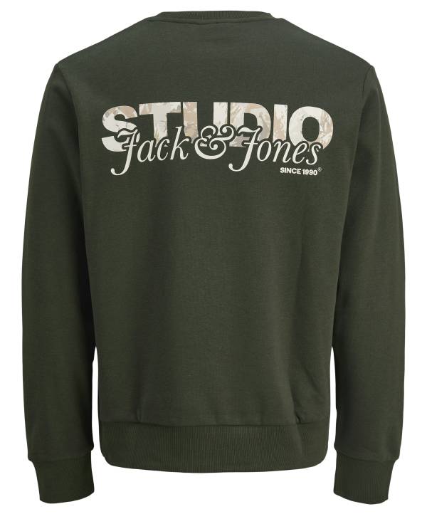 JACK&JONES felpa cotone felpato taglie forti uomo 12285534