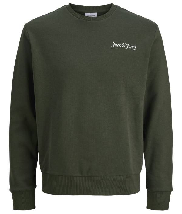 JACK&JONES felpa cotone felpato taglie forti uomo 12285534