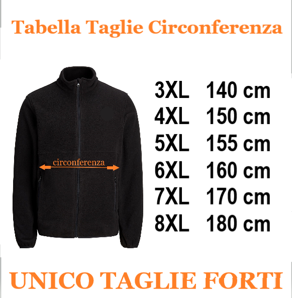 JACK&JONES felpa cotone felpato taglie forti uomo 12285534