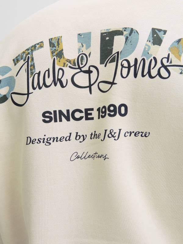 JACK&JONES felpa cotone felpato taglie forti uomo 12285534