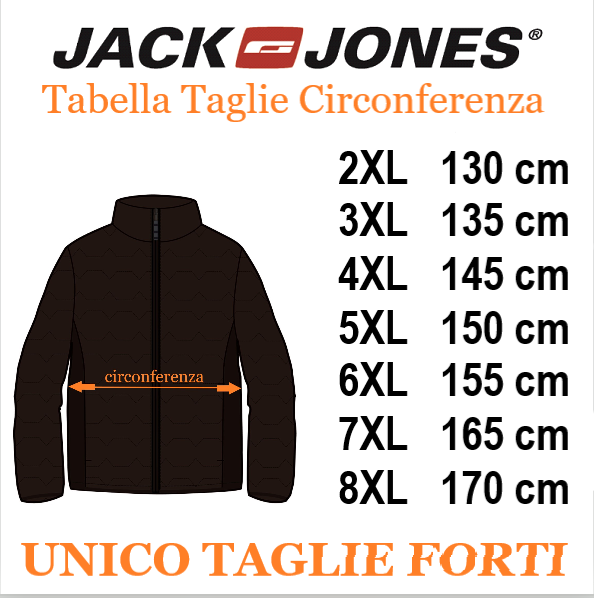 JACK&JONES giubbino taglie forti uomo 12279819