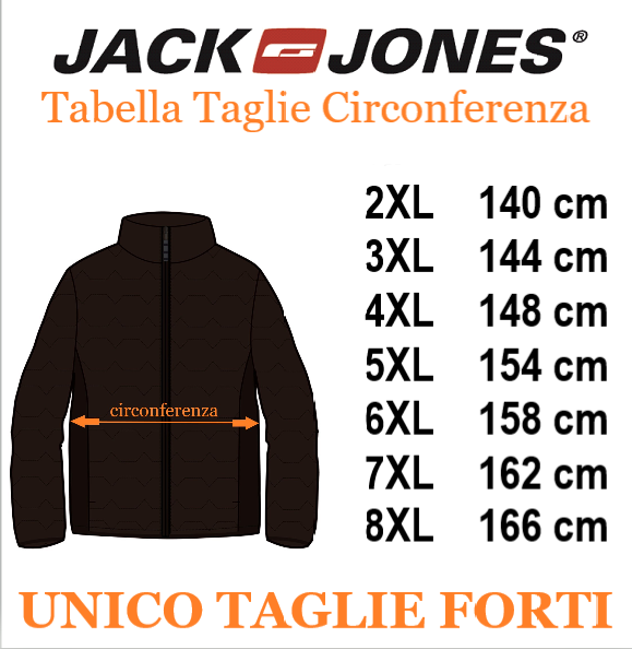JACK&JONES giubbino reversibile taglie forti uomo 12279443