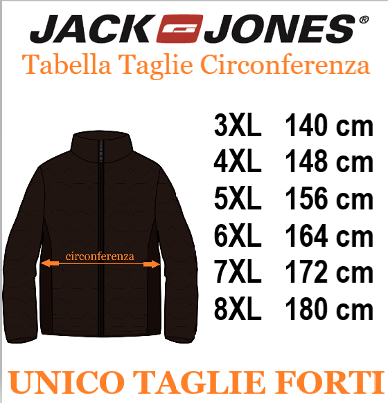 JACK&JONES giubbino reversibile taglie forti uomo 12288236