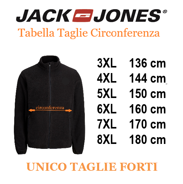 JACK&JONES cappotto lana impermeabile taglie forti uomo 12284374