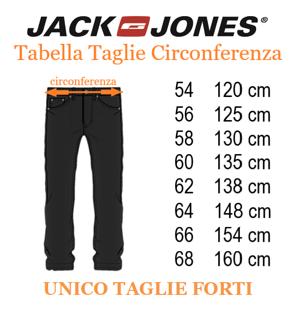 JACK&JONES jeans regular taglie forti uomo 12293559