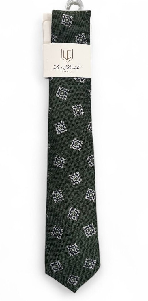 LINO CLEMENTE cravatta seta-lana uomo 156