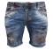 CIANOTIC bermuda jeans taglie forti uomo MICAO
