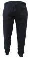 BBOARD pantalone jersy taglie forti uomo polsino blu