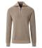 CASAMODA maglia cotone zip taglie forti uomo 413705