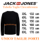 JACK&JONES felpa cotone felpato taglie forti uomo 12284626