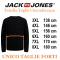 JACK&JONES felpa cotone felpato taglie forti uomo 12285082