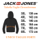 JACK&JONES felpa cotone felpato taglie forti uomo 12258873