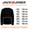 JACK&JONES felpa cotone felpato taglie forti uomo 12271863